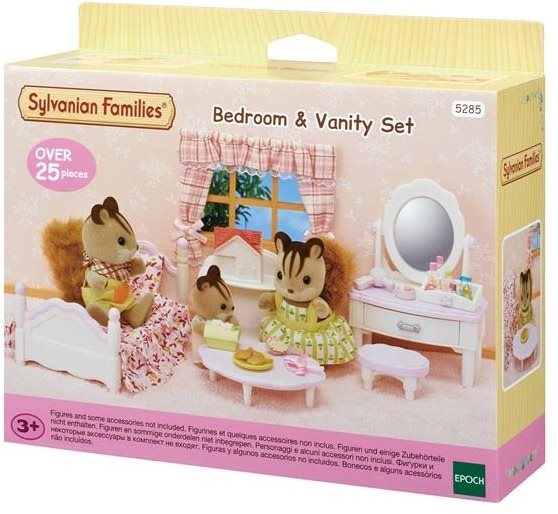 Kit Sylvanian families - chambre a coucher avec coiffeuse pour...