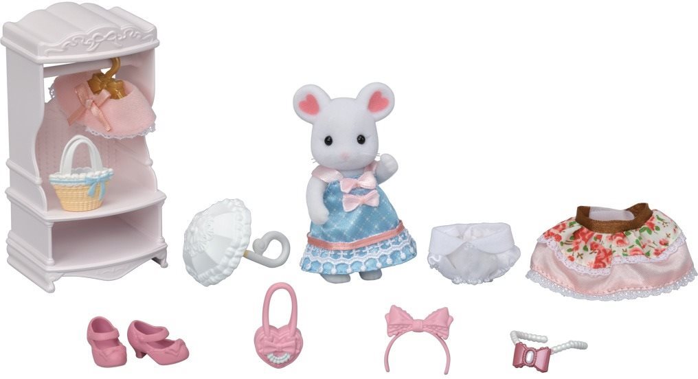 Sylvanian families: La valisette de mode et grande sour souris...