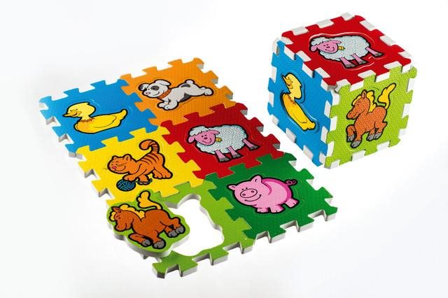 Teddies Penové puzzle Moje prvé zvieratká Penové puzzle