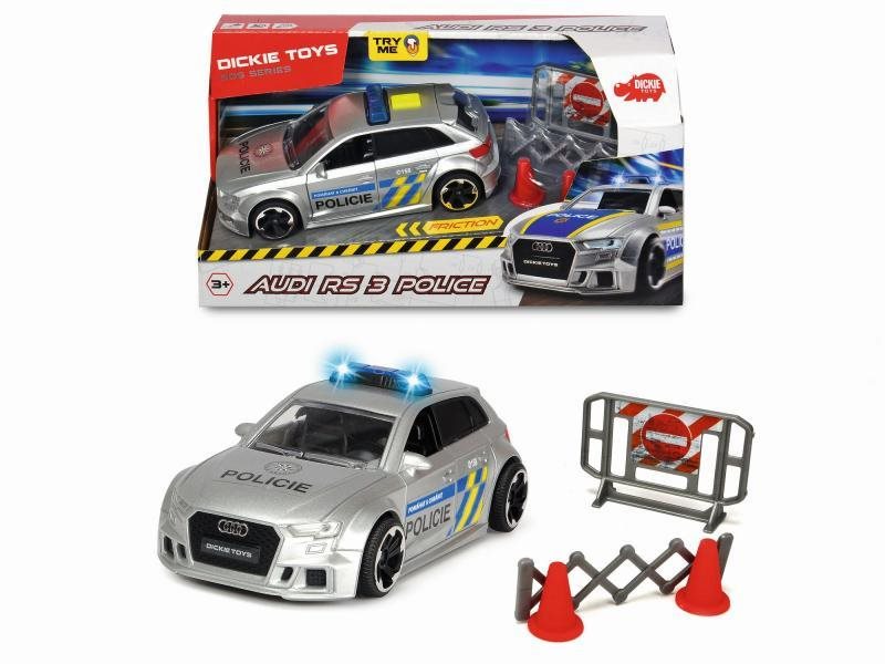 Dickie Audi RS3 Polizei, tschechische Version Auto