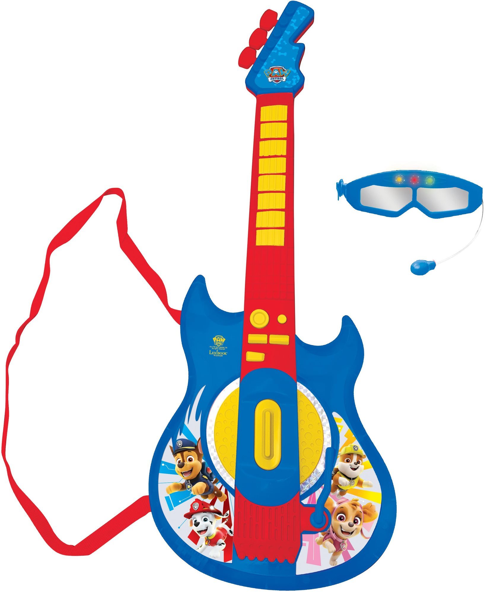 Lexibook Labková patrola Elektronická svietiaca gitara s mikrofónom...