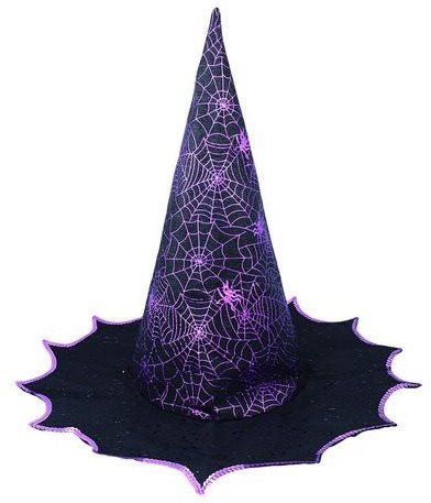 Klobúk čarodejnice – čarodejník – fialový – dospelý – halloween...