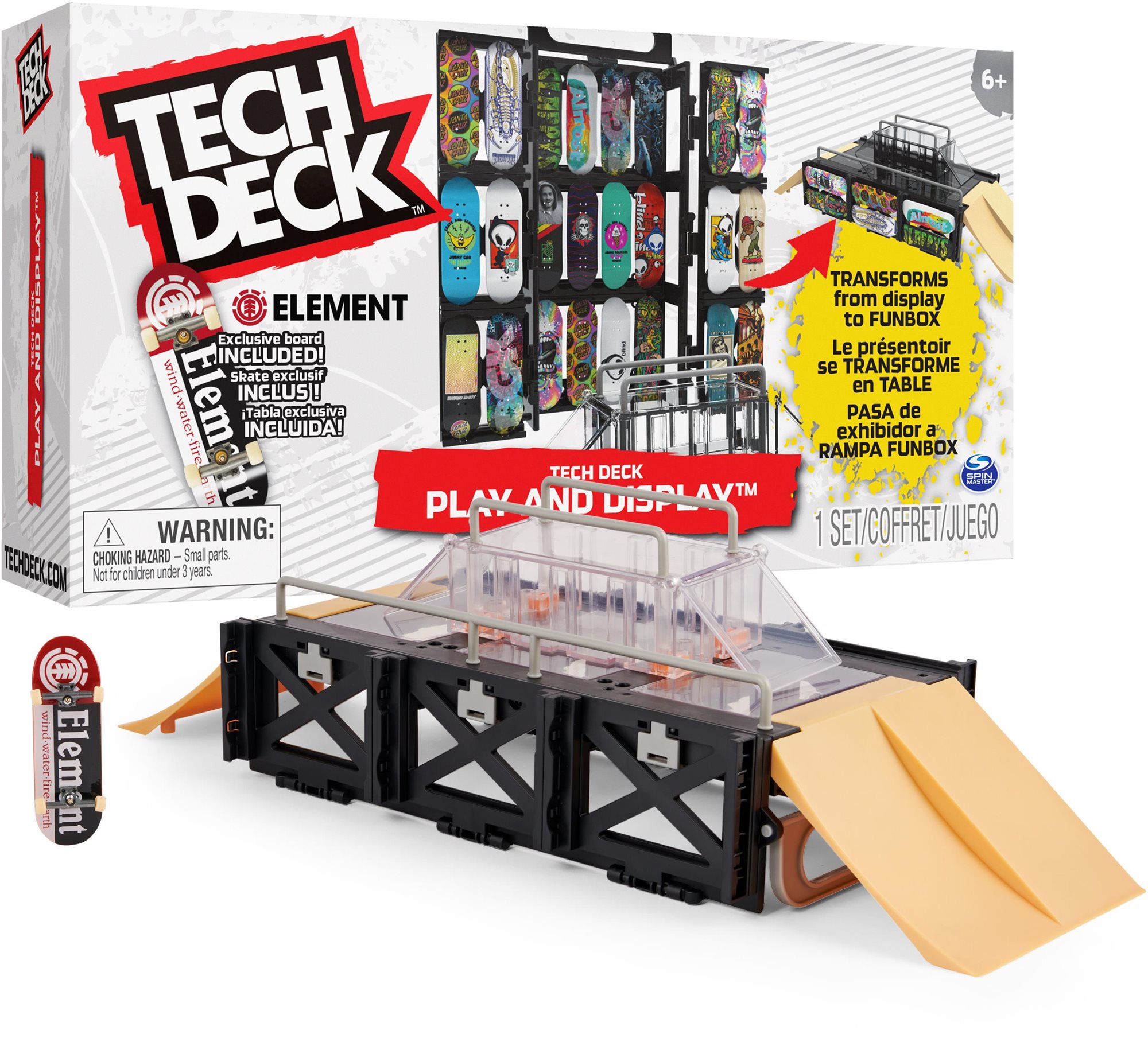 Tech Deck Vitrína a pódium Fingerboard rampa