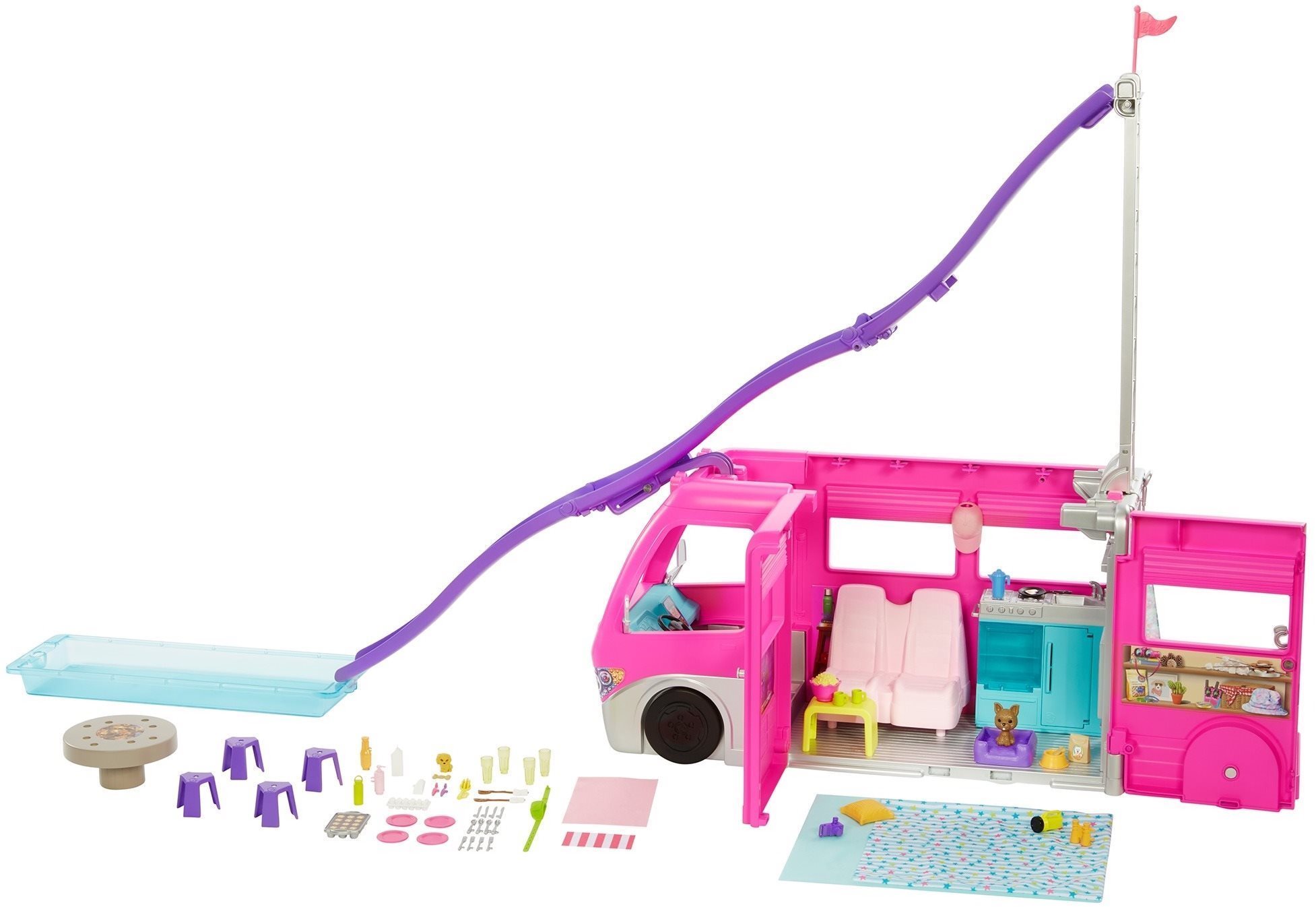 Barbie Karavan snov s obrovskou šmykľavkou Doplnok pre bábiky