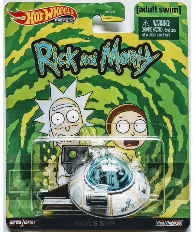 Hot Wheels Prémiové Auto – Rick and Morty – Rick's ship Hot Wheels