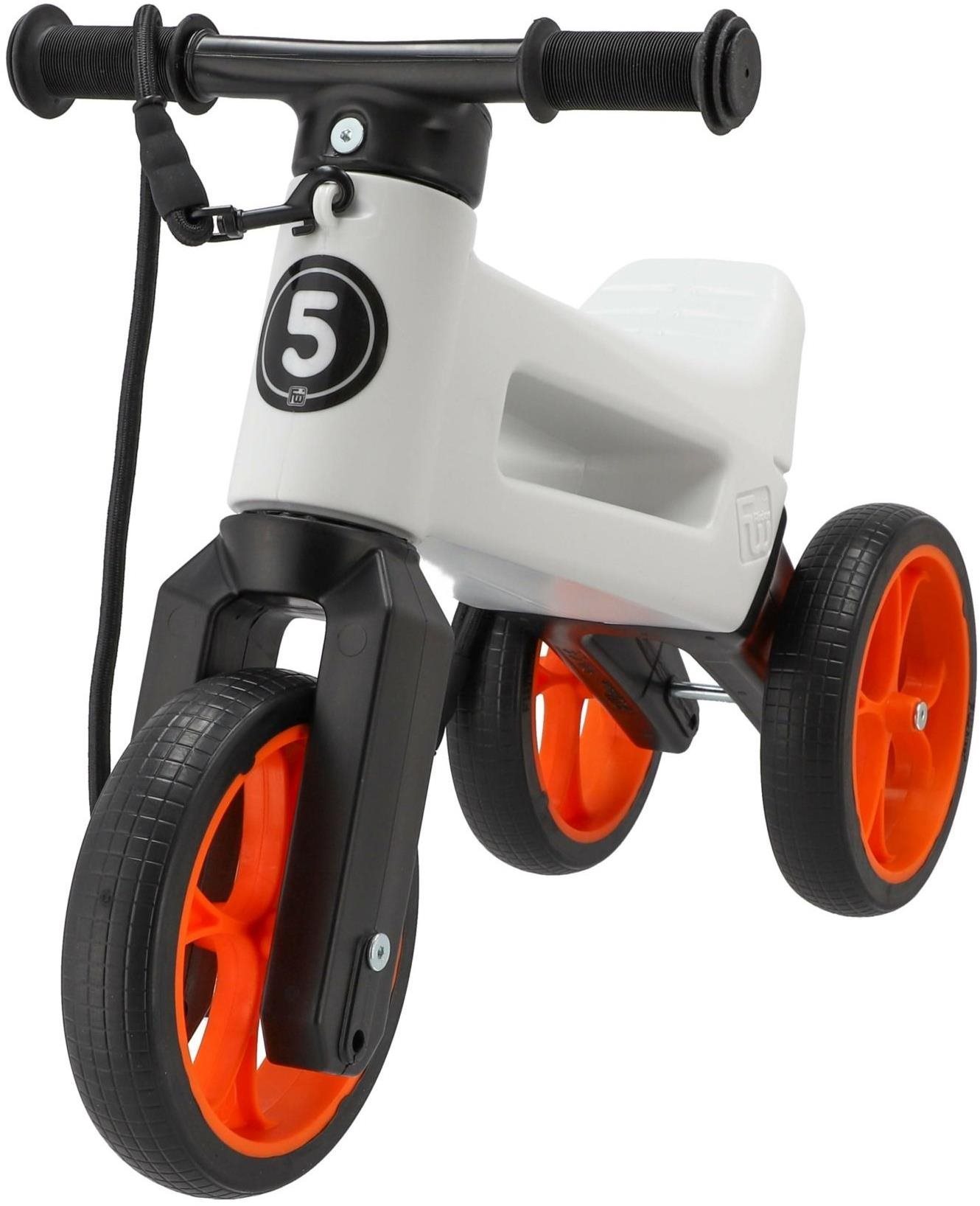 Teddies Odrážadlo FUNNY WHEELS Rider SuperSport biele/oranž 2 v 1 +...