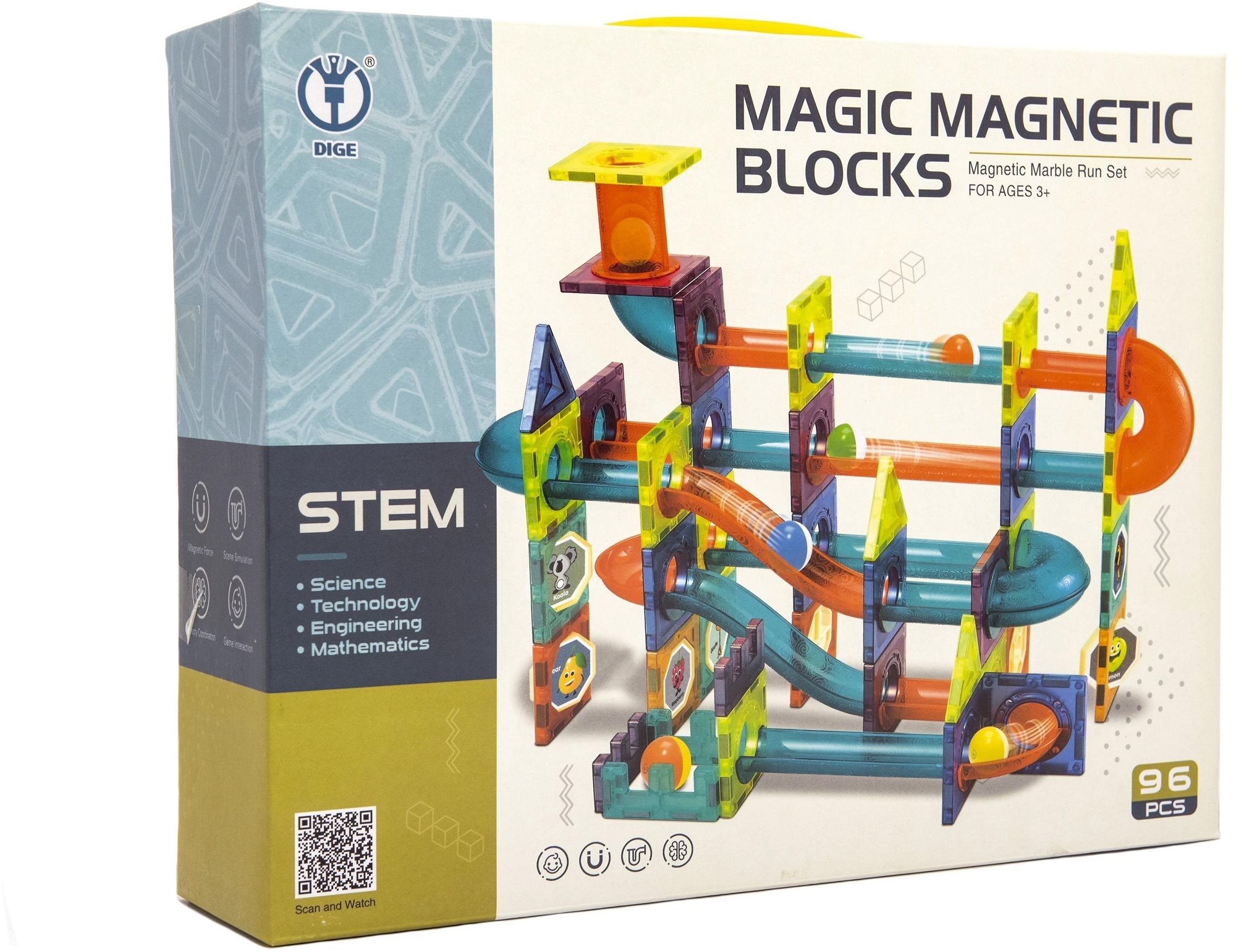 Teddies Magnetischer Bausatz - 96 Teile Bausatz
