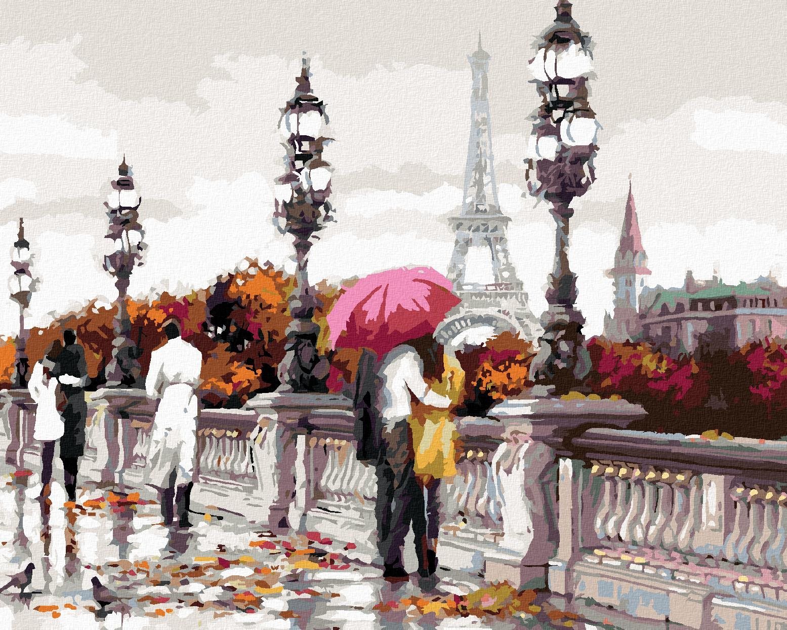 Maľovanie podľa čísel – Most v Paríži (Richard Macneil), 80 × 100...