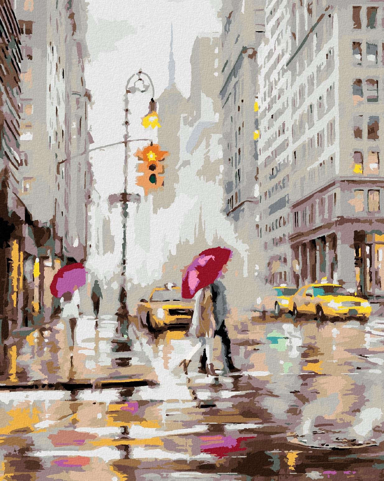 Maľovanie podľa čísel – Pár na prechode v New Yorku (Richard...