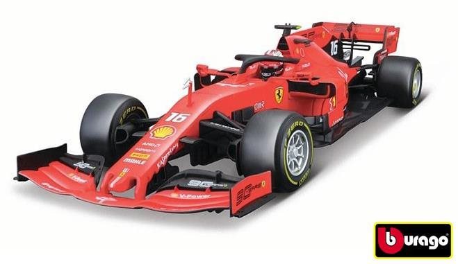 Bburago 1:18 Ferrari F1 2019 SF90 LeClercl Kovový model