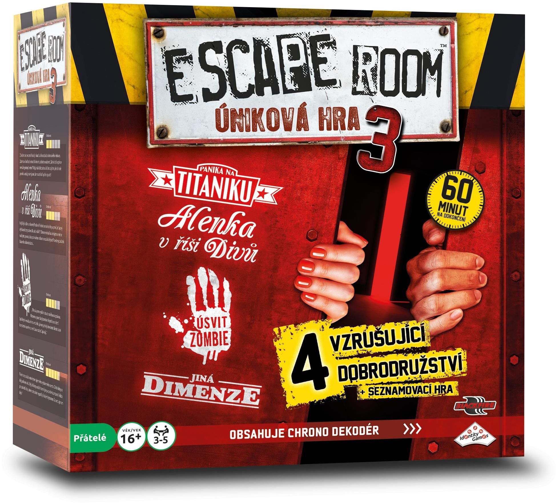 Escape room 3: úniková hra – 4 scenáre Párty hra