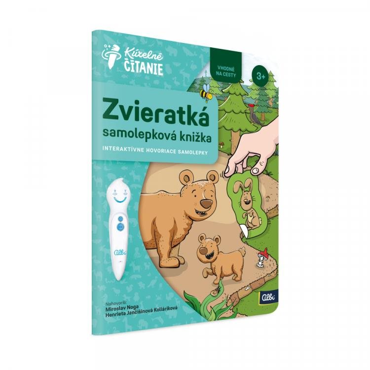 Kúzelné čítanie Samolepková knižka Zvieratká SK Kúzelné čítanie