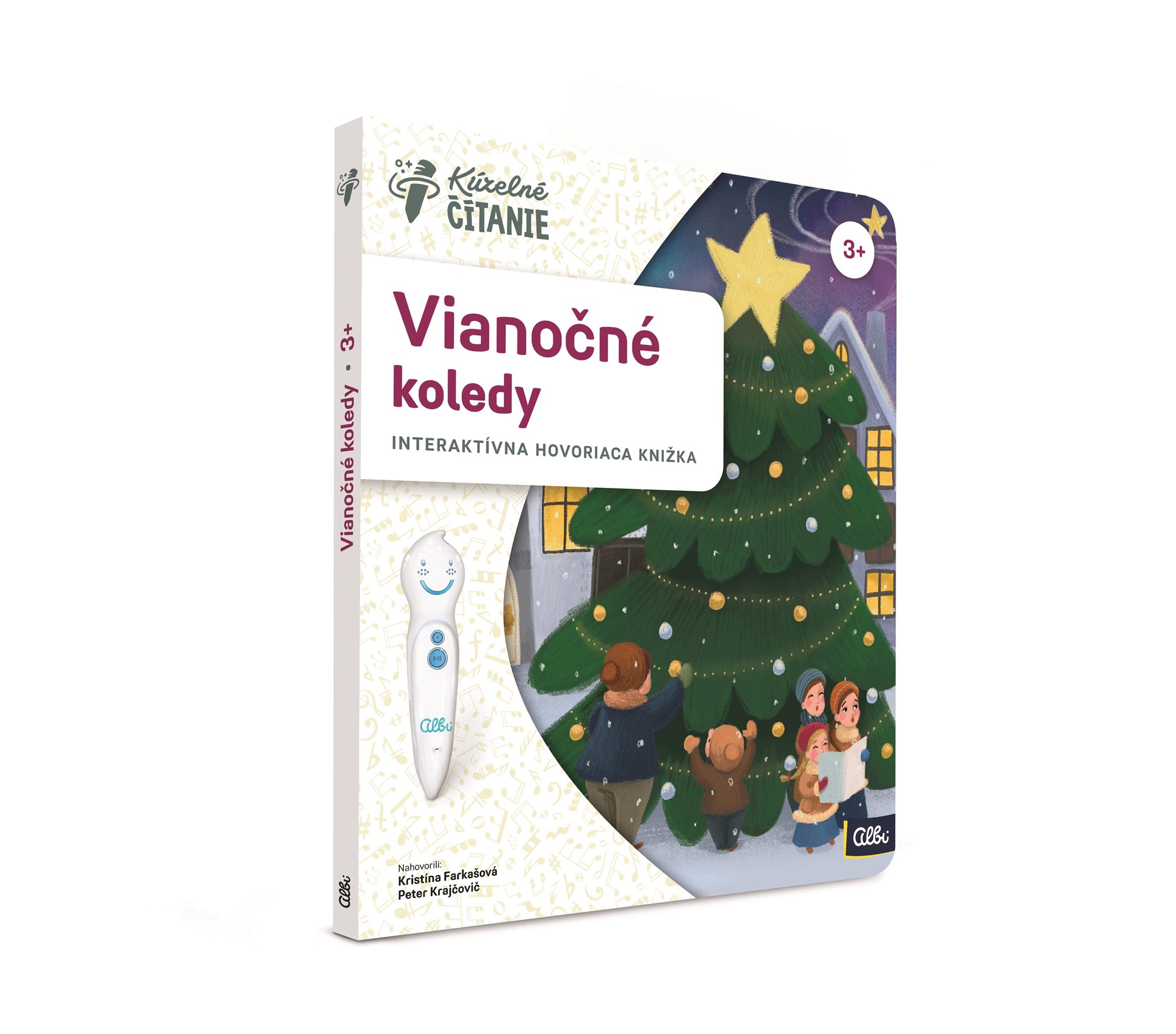 Kúzelné čítanie Kniha Vianočné koledy SK Kúzelné čítanie