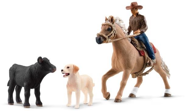 Western lovaglós kaland Figura szett
