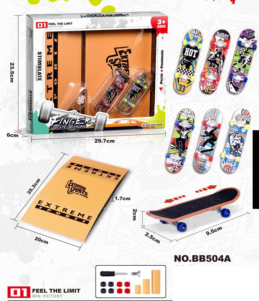 Fingerboard hracia súprava Fingerboard rampa
