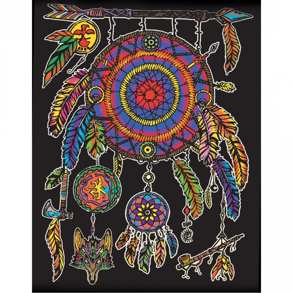 Colorvelvet Zamatový obrázok Lapač snov Omaľovánky