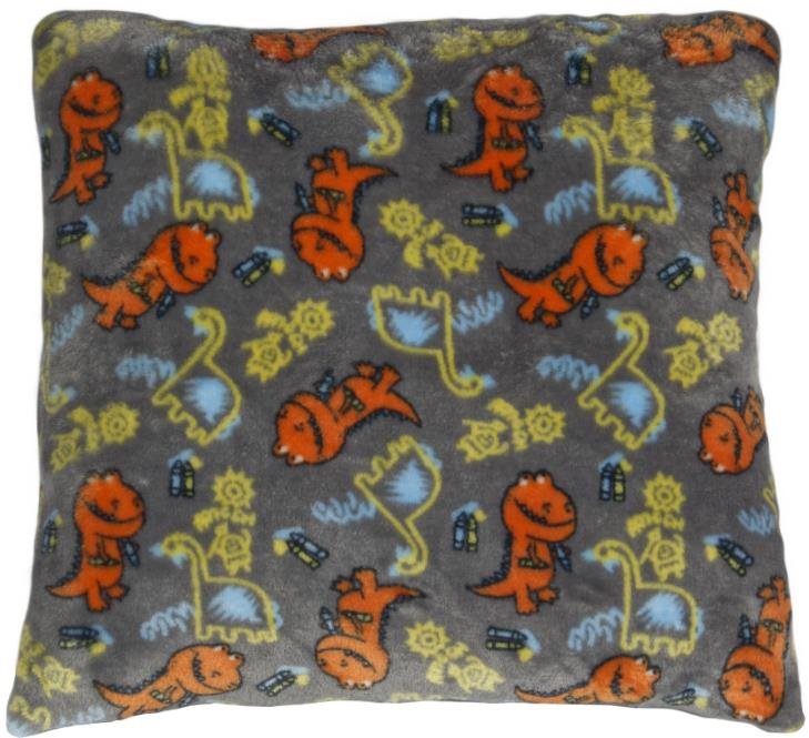 Bellatex Maznáčik – detský motív – 38 × 38 cm – dinosaurus Vankúš