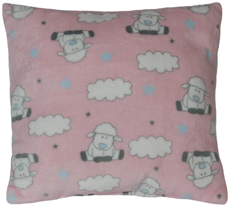 Bellatex Maznáčik – detský motív – 38 × 38 cm – ružová ovečka Vankúš