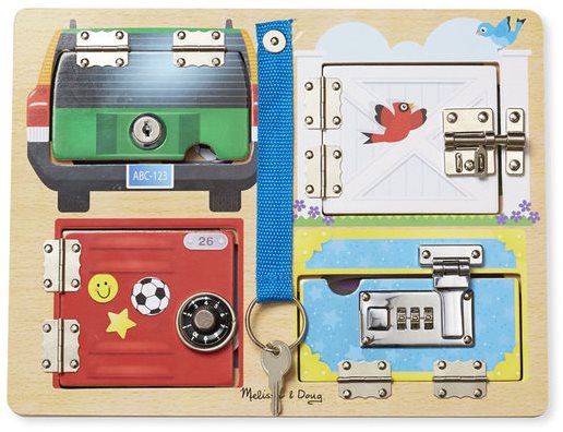 Melissa-Doug - Odomykanie zámkov s obrázkami Activity board
