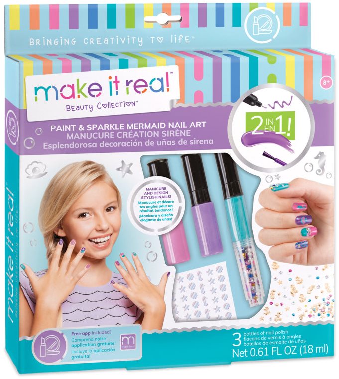 Make it Real Laky na nechty so zdobením Skrášľovacia súprava