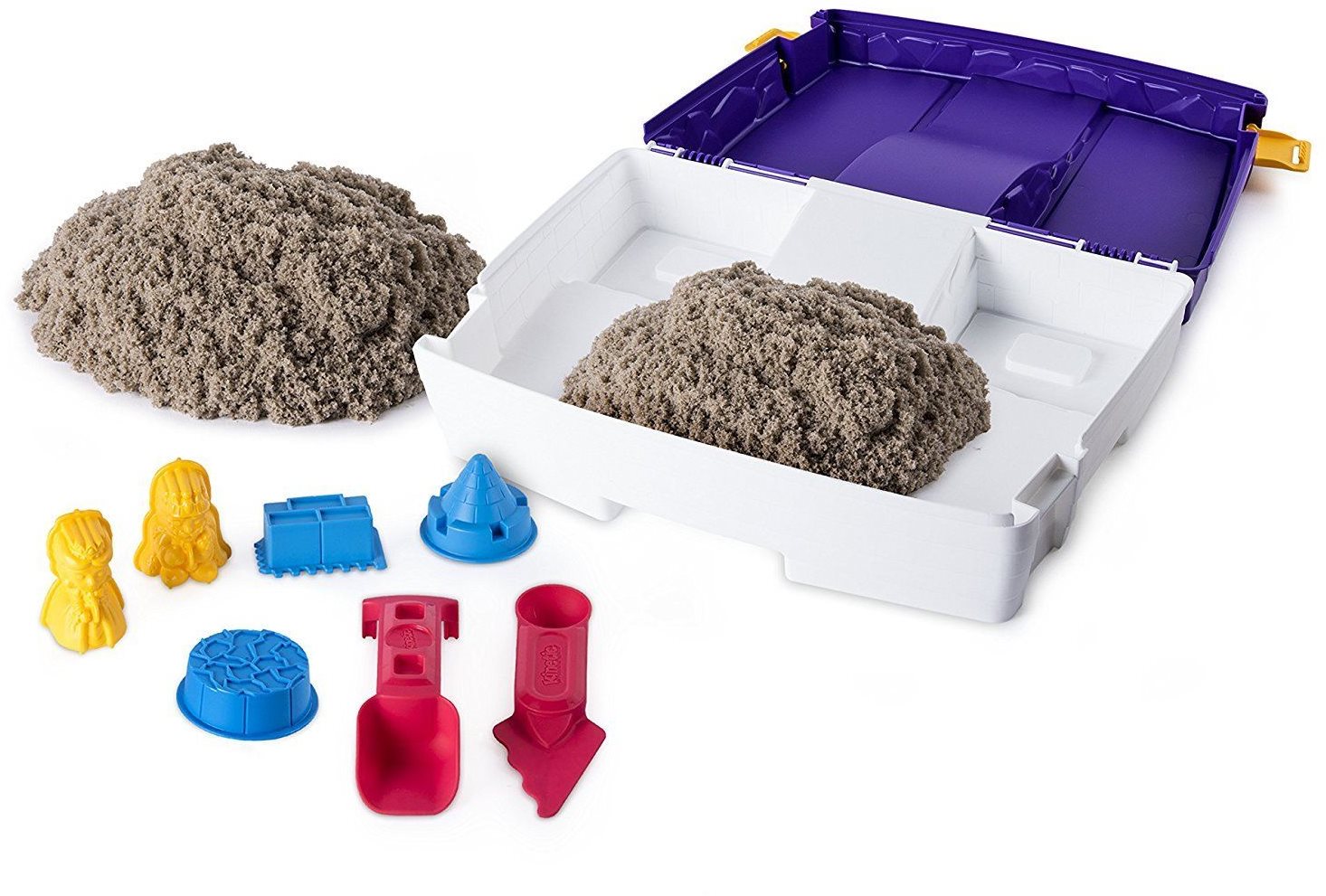 Kinetic sand Cestovný kufrík s formičkami Kinetický piesok