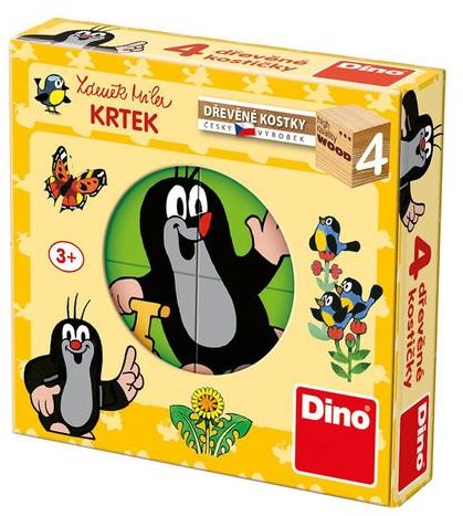 Dino Little Mole Wooden Blocks