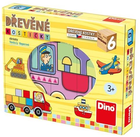 Dino Vehicles Wooden Blocks
