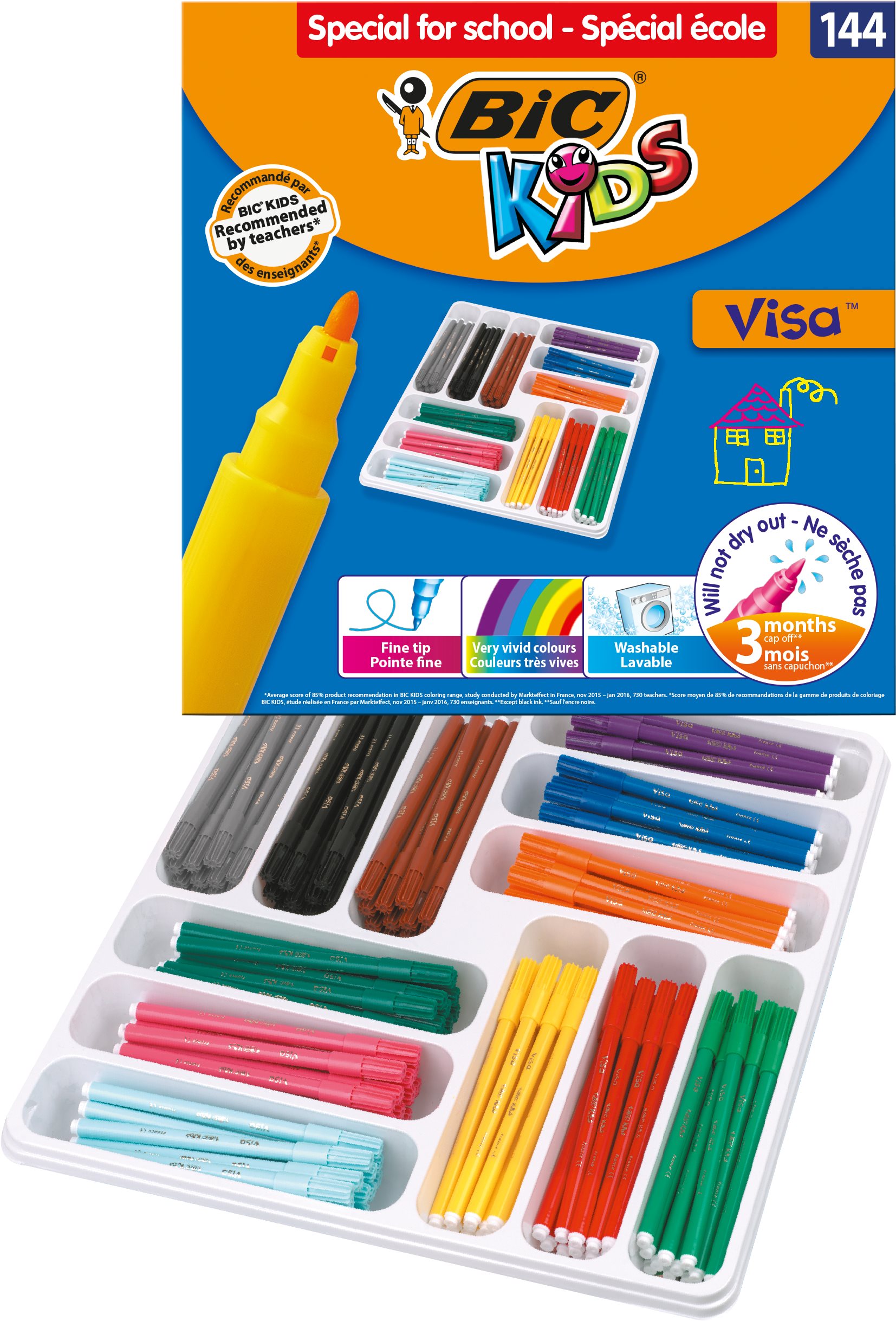 Box mix Visa fixky 144 ks Fixky