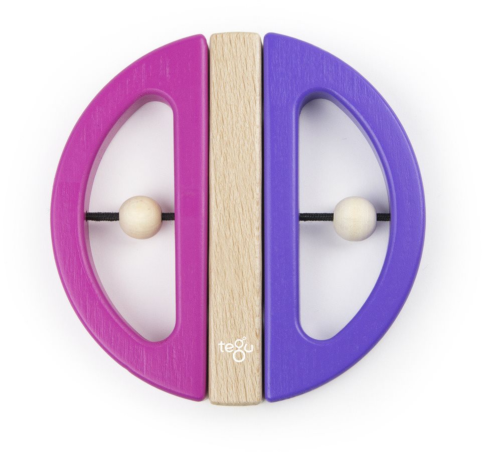 Magnetická hračka TEGU – Swivel Bug – Pink Purple Hrkálka