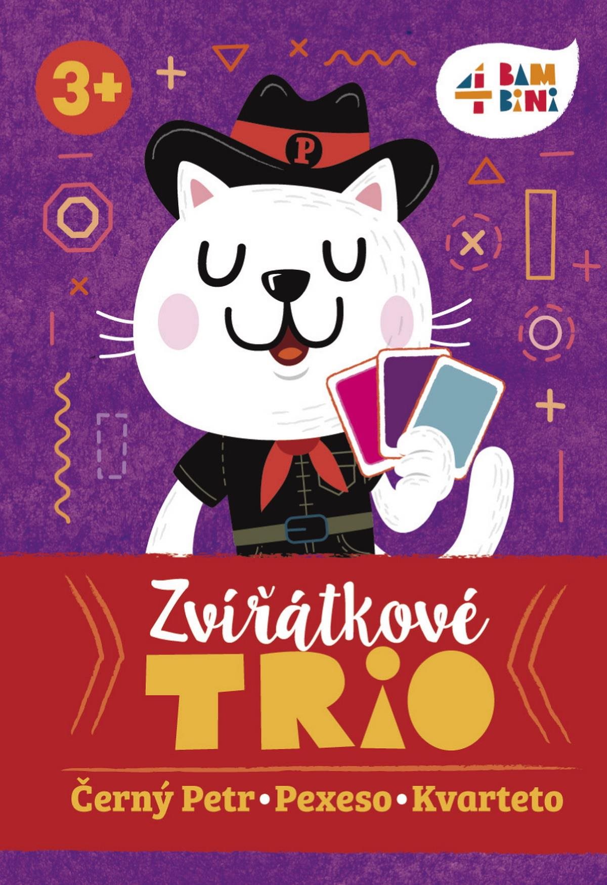 4bambini Zvieratkové trio Kartová hra