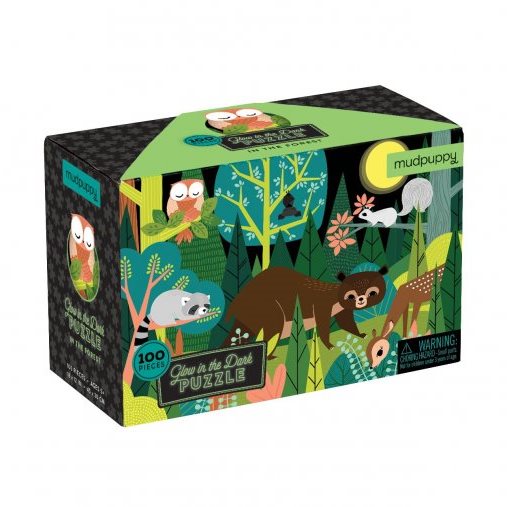 Glowing puzzle - In the forest (100 pcs) Jigsaw