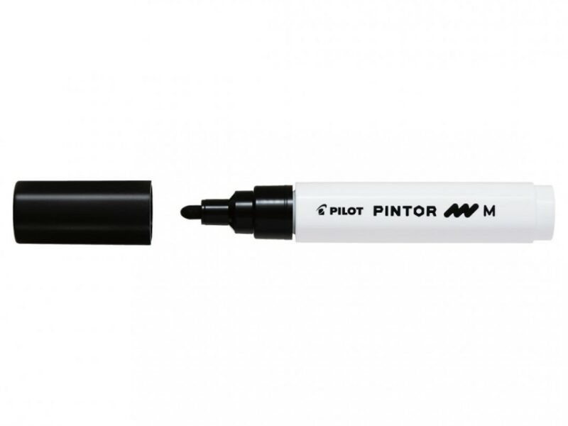 Akrylový popisovač Pilot Pintor, Medium, čierny Popisovač