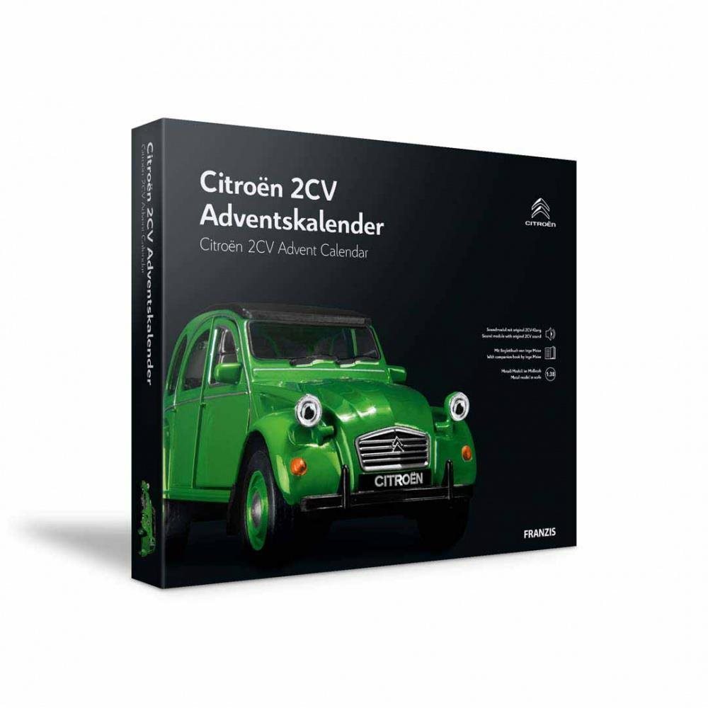 Franzis Verlag adventný kalendár Citroen 2CV so zvukom 1 : 38...