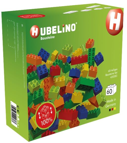 Hubelino Guľôčková dráha – kocky farebné 60 ks Kocky pre deti