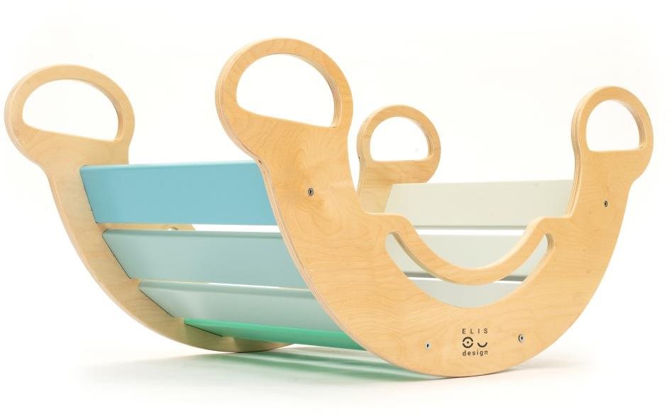 Elis Design Montessori hojdačka 6 in 1 smile blue Montessori hojdačka