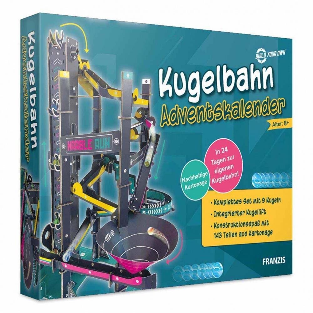 Franzis Verlag adventný kalendár Guľôčková dráha Adventný kalendár