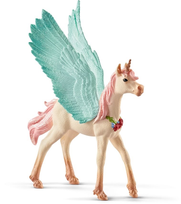 Schleich 70575 Decorated Foal of Pegasus Unicorn Figure