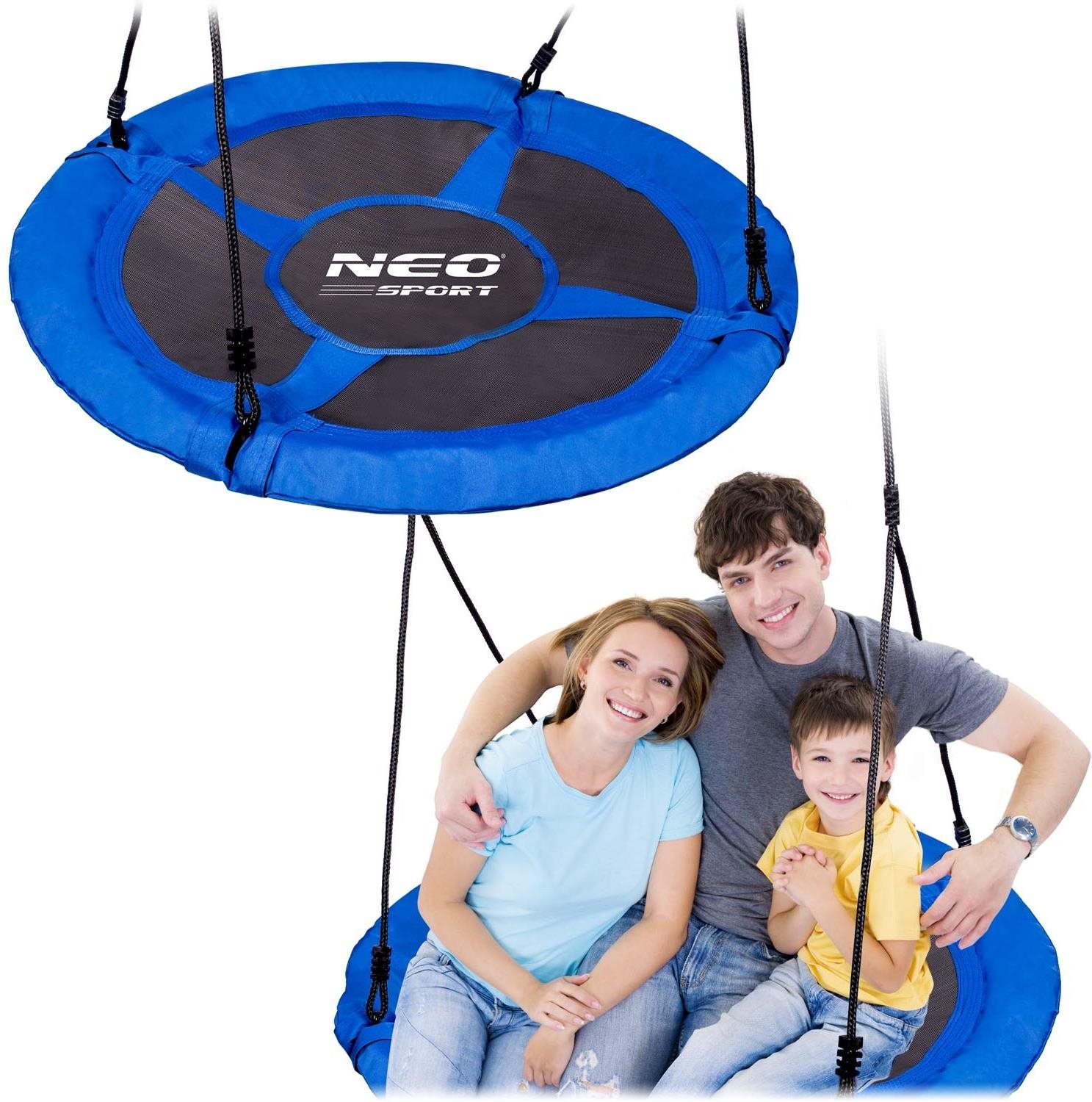 Neo-Sport Bocianie hniezdo Swingo XXL 95 cm modré Hojdačka