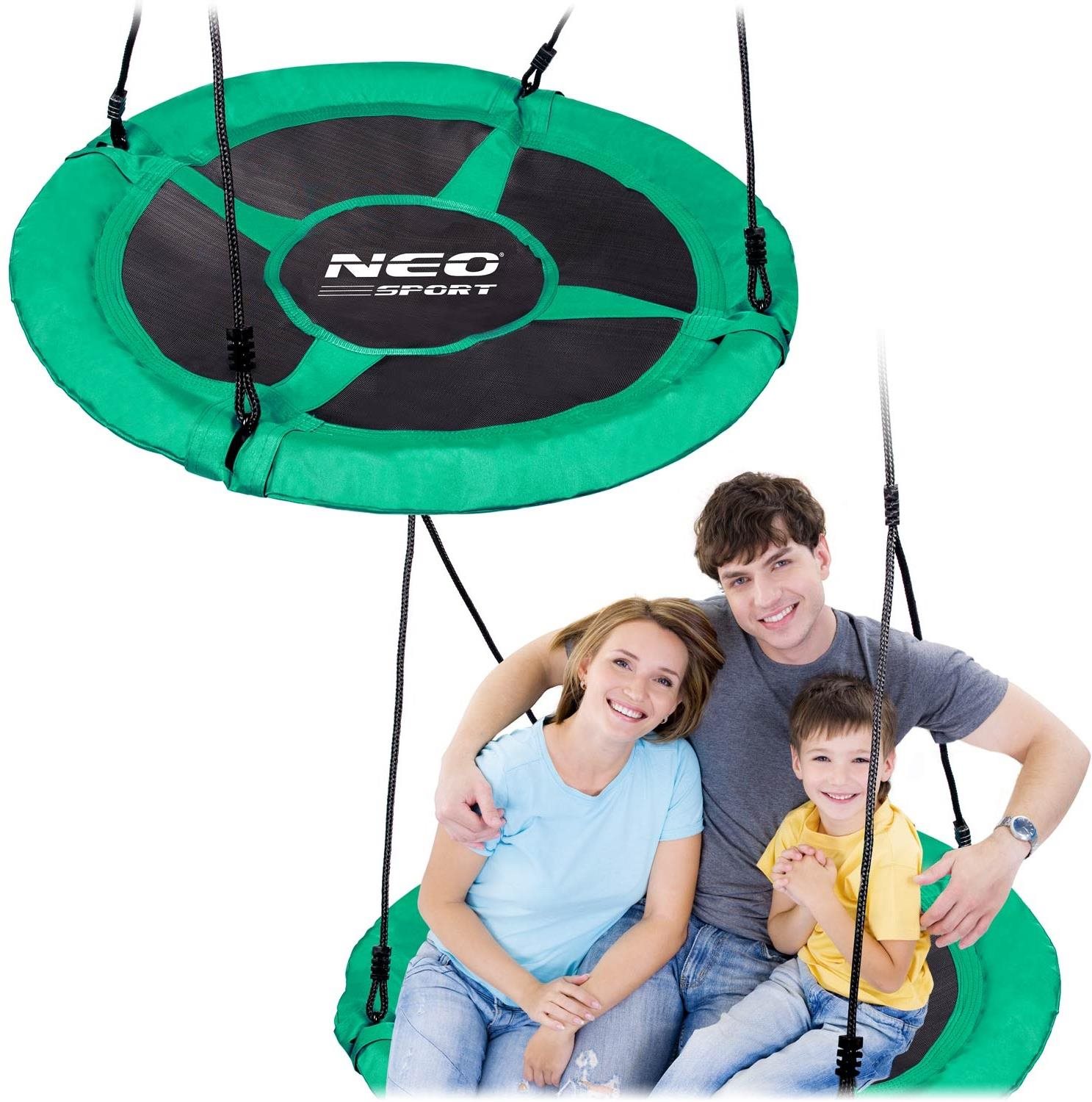 Neo-Sport Bocianie hniezdo Swingo XXL 95 cm zelená Hojdačka