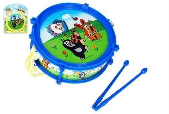 Wiky krtkov bubienok plast 20 cm + 2 paličky plast Hudobná hračka