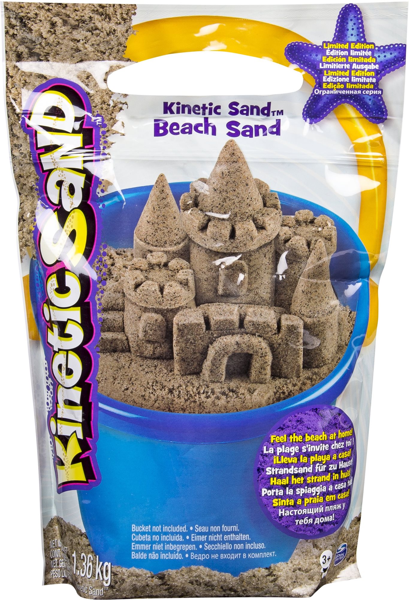 Kinetic Sand Prírodný tekutý piesok, 1,4 kg Kinetický piesok