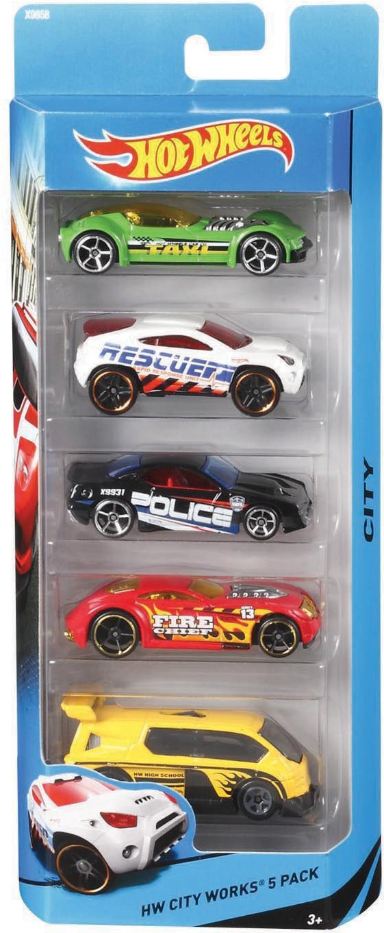 Hot Wheels Angličáky 5 ks Hot Wheels