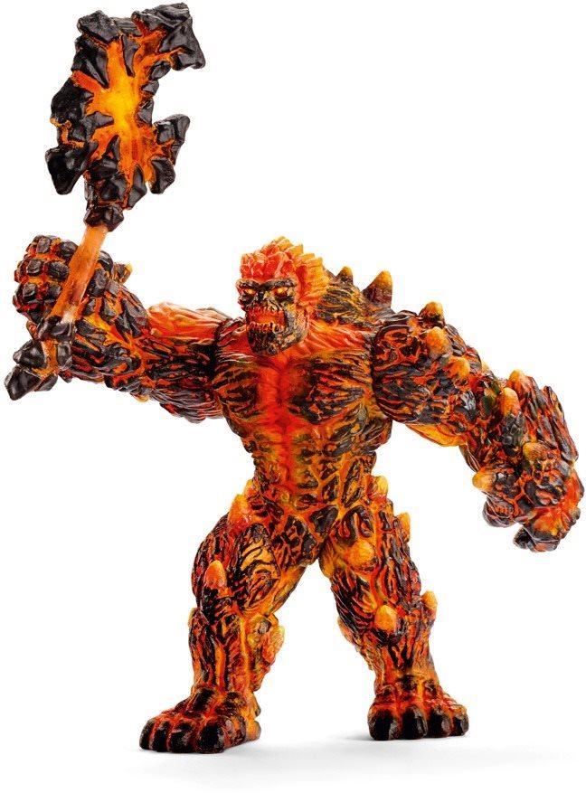 Schleich Volcano with a gun Figure