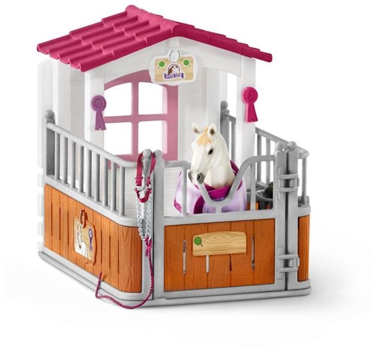 Schleich 42368 L' Étable avec jument Lusitano Accessoires figurines