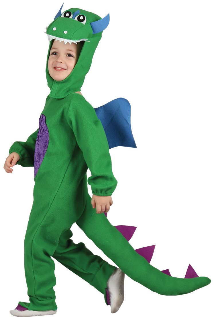Kostým Dinosaurus zelený, veľ. S Kostým