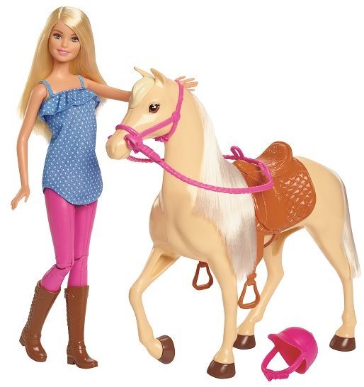 Poupée Barbie avec cheval Poupée