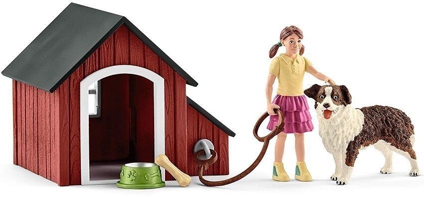 Schleich 42376 Dog Kennel with accessories Figure