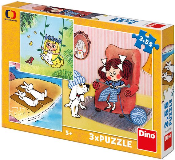 Dino My Fairy Tales, 3x55 Pieces Jigsaw