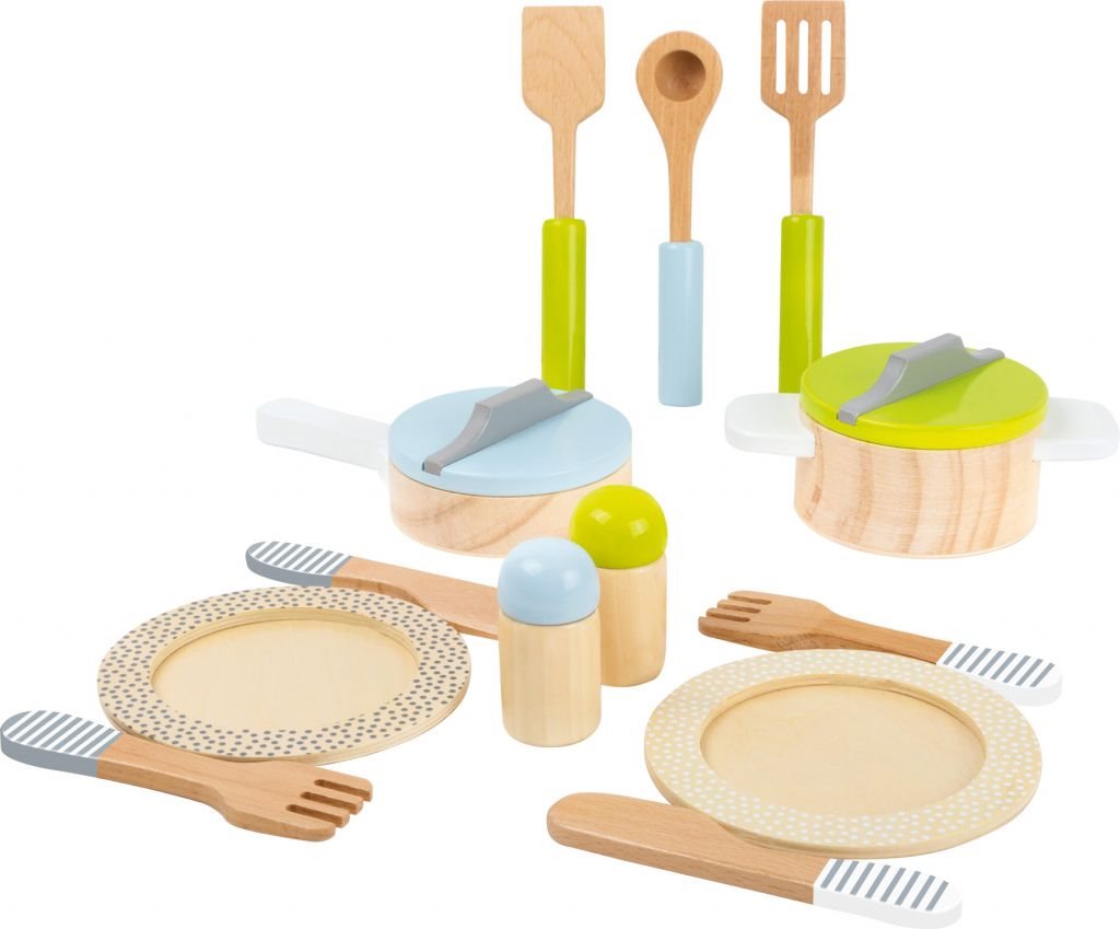 Small Foot Basic Küchengeräte Geschirr für Kinderküchen