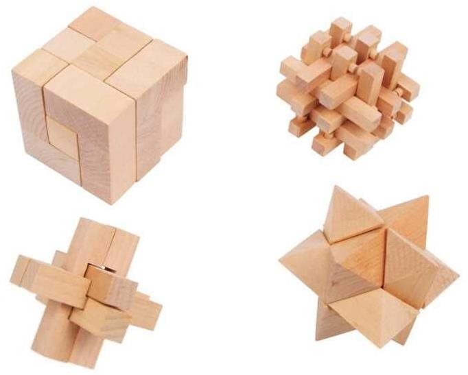 Small Foot Hlavolamy set 4ks Hlavolam